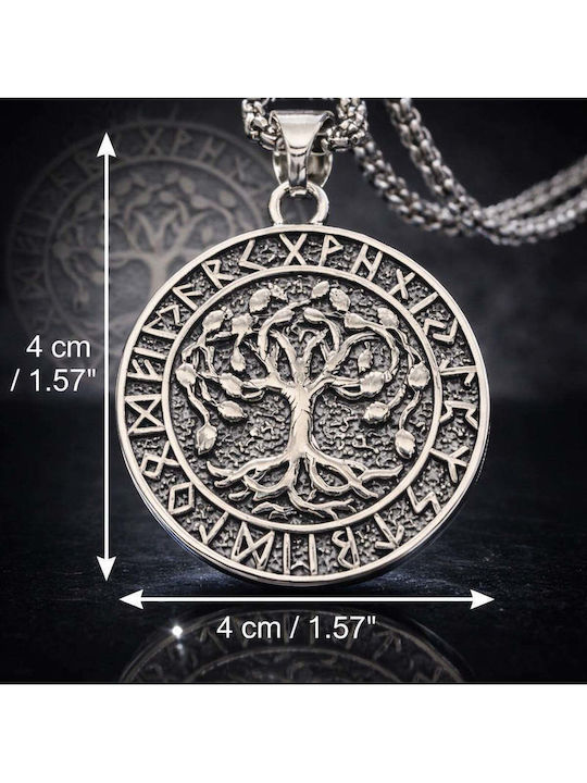 Double Tree Necklace Made of Steel