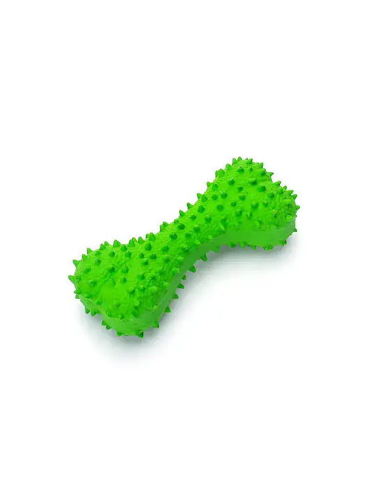 Nobleza Dog Toy Rubber Bone With Sound 6cm Green 1 Piece