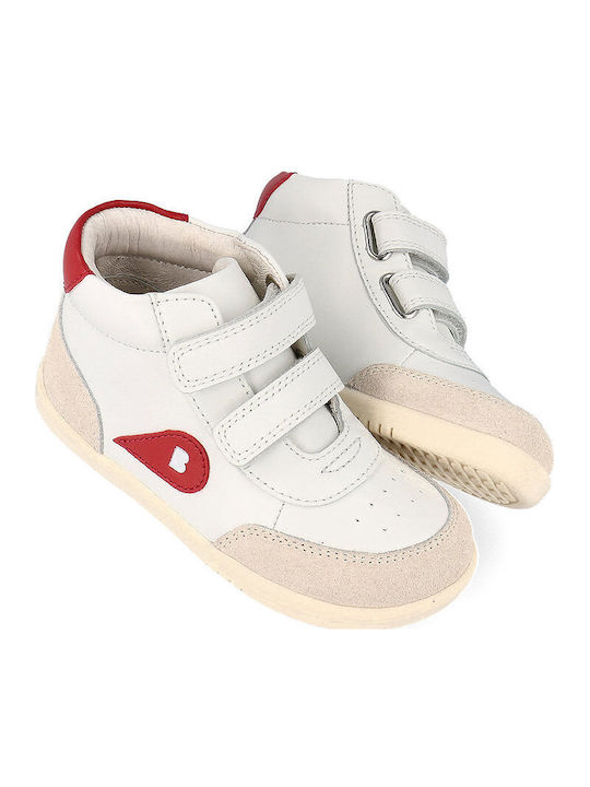Iwalk Leather Kids Boots with Hoop & Loop Closure Red