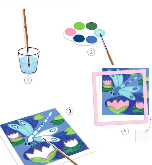 Djeco Painting Indonesia for Children 8+ Years