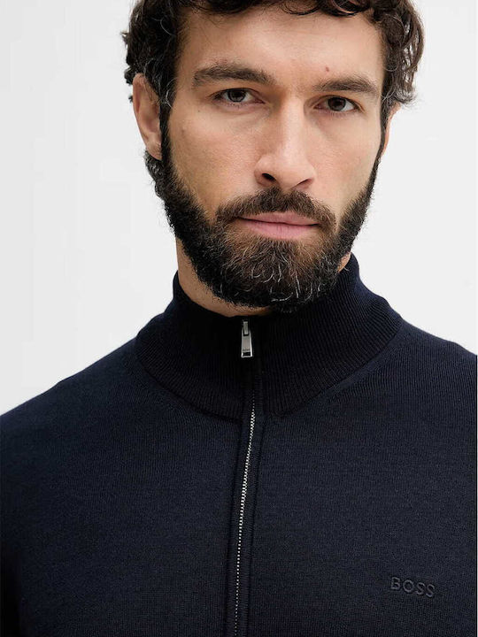 Boss Sweatshirts Für Herren Navy Blau