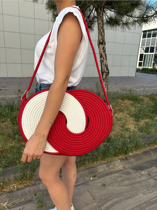 Korbweide Strandtasche Rote