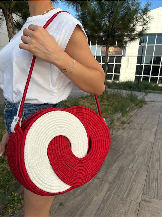 Korbweide Strandtasche Rote