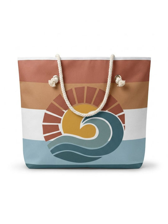 Fabric Beach Bag Multicolour