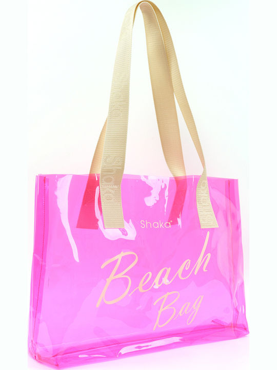 Plastic Beach Bag with Pink Hat