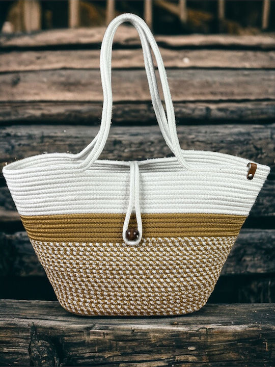 Wicker Grey Beach Bag