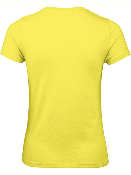 B&C Γυναικείο Διαφημιστικό T-shirt Κοντομάνικο Solar Yellow