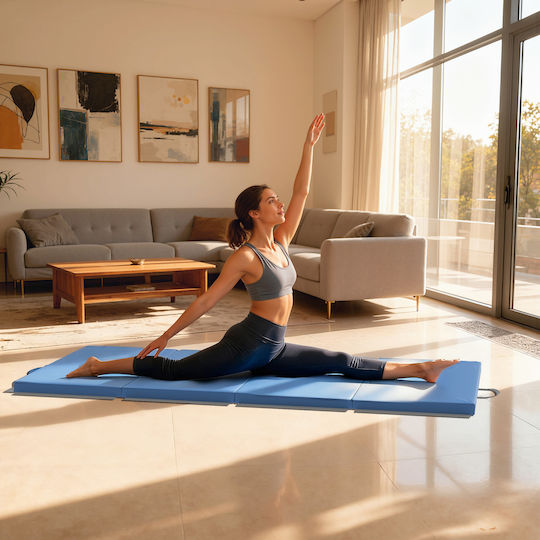 HomCom Blue Yoga Mat (180x80x5cm)