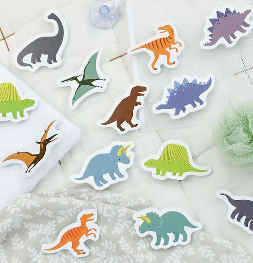 A Little Lovely Company Water Coloring Book and Water Puzzle Dinosaurs Bath Toy