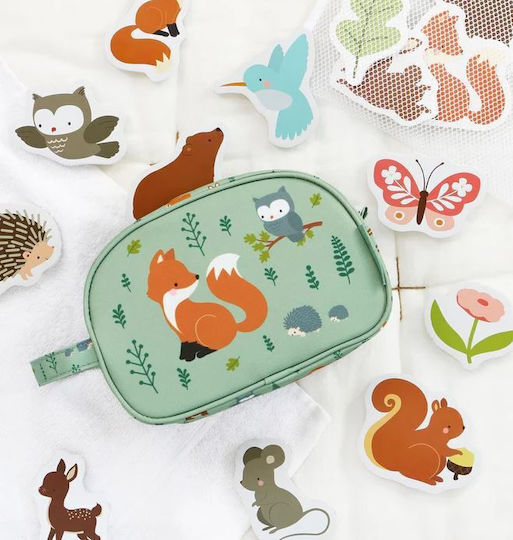 A Little Lovely Company Water Coloring Book And Water Puzzle: Forest Friends Bath Toy