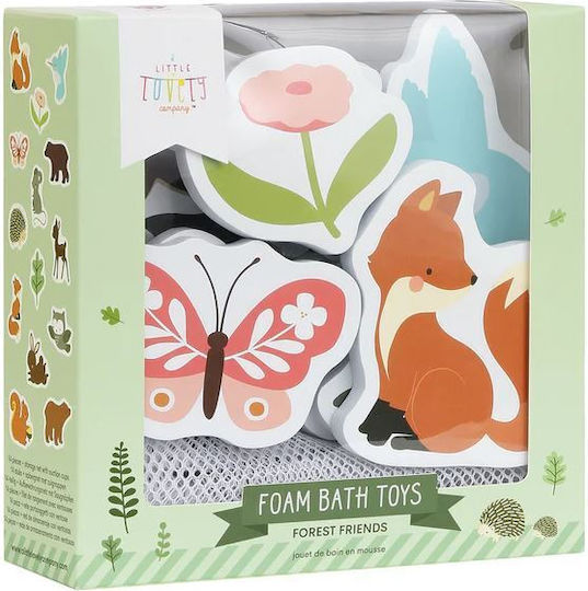 A Little Lovely Company Water Coloring Book And Water Puzzle: Forest Friends Bath Toy