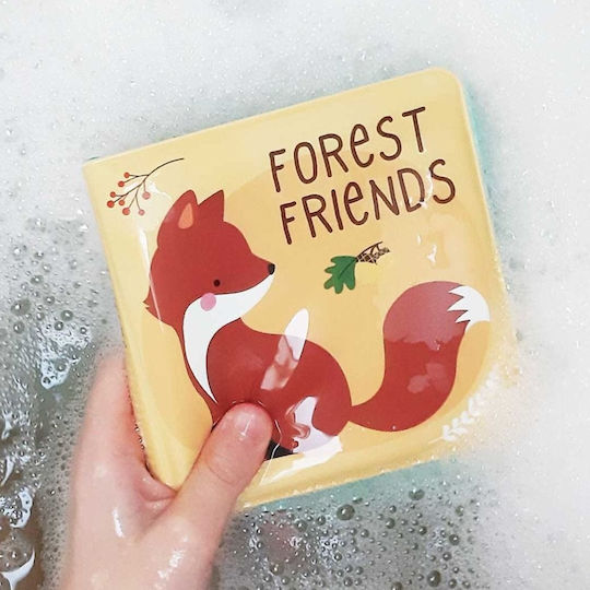 A Little Lovely Company Water Coloring Book And Water Puzzle: Forest Friends Bath Toy