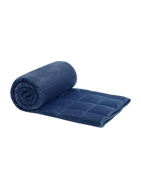 Woltu Pătură De Gravitație Simplă 150x200cm Albastră