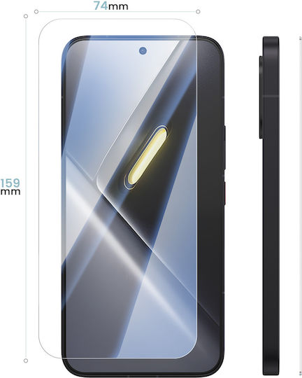 Avizar Displayschutzfolie Poco X8 Pro Max In Beveled 2.5d Gehärtetes Glas Transparent