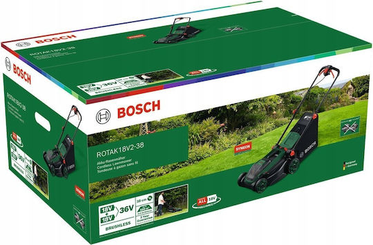 Bosch Rotak 18V2-38 Lawn Mower Battery 18V Solo