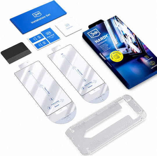 3mk Set 2 Folii Protectie Telefoane 9h Tempered Glass Google Pixel 10 Pro Aplicator Negru Transparent