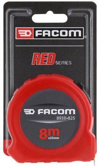 Facom 8m x 25mm Tape Measure with Auto-Rewind 25mm x 8m