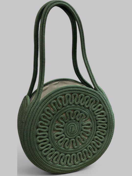 Geantă De Plajă Din Wicker Verde