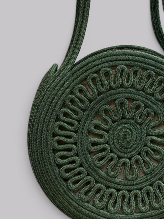 Geantă De Plajă Din Wicker Verde