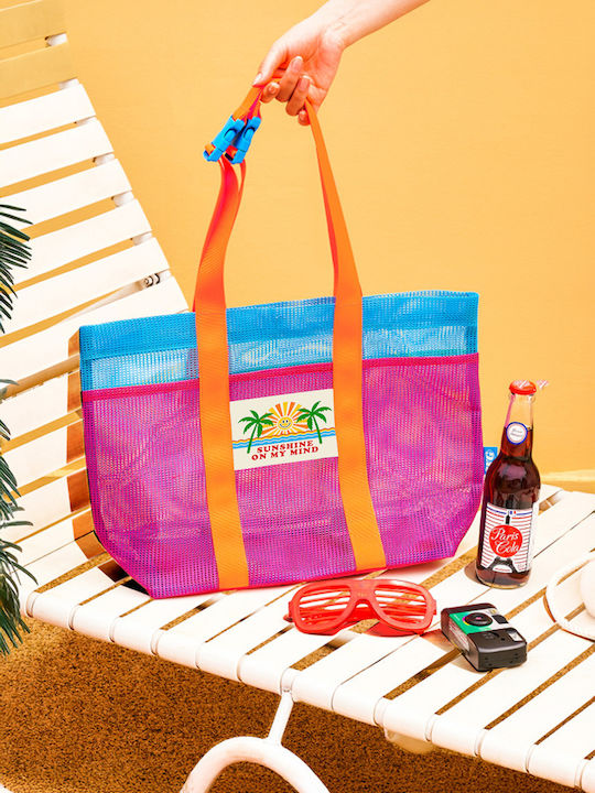 Frottee Strandtasche Blau