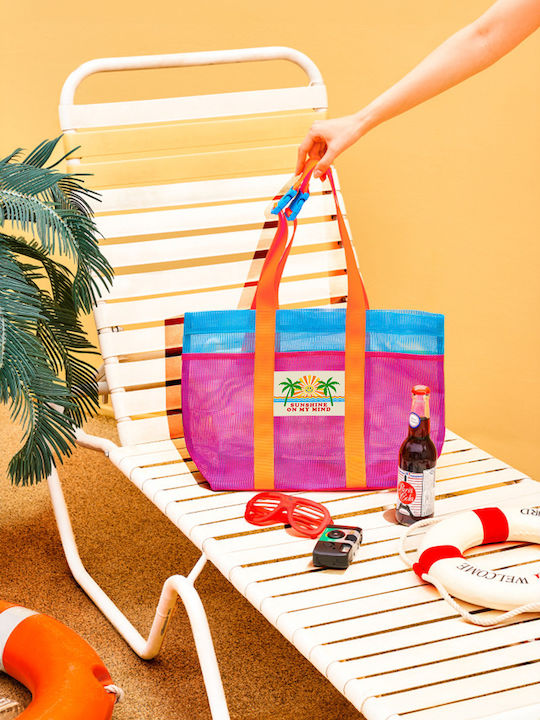 Frottee Strandtasche Blau