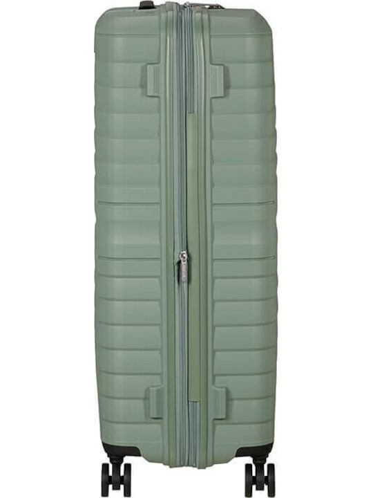 American Tourister Μεγάλη Βαλίτσα Ταξιδίου Σκληρή Botanic Green Ύψους 78εκ.
