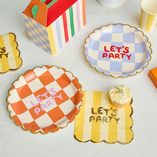 Paper Plates Playful Brights 8 Pieces