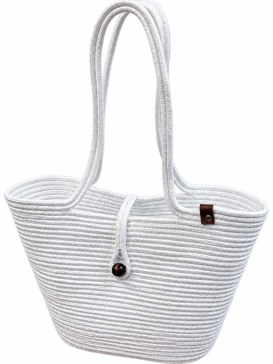Enpapa Korbweide Strandtasche Weiß