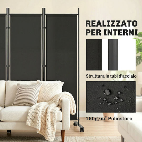 Outsunny Separator Decorativ Din Material Textil