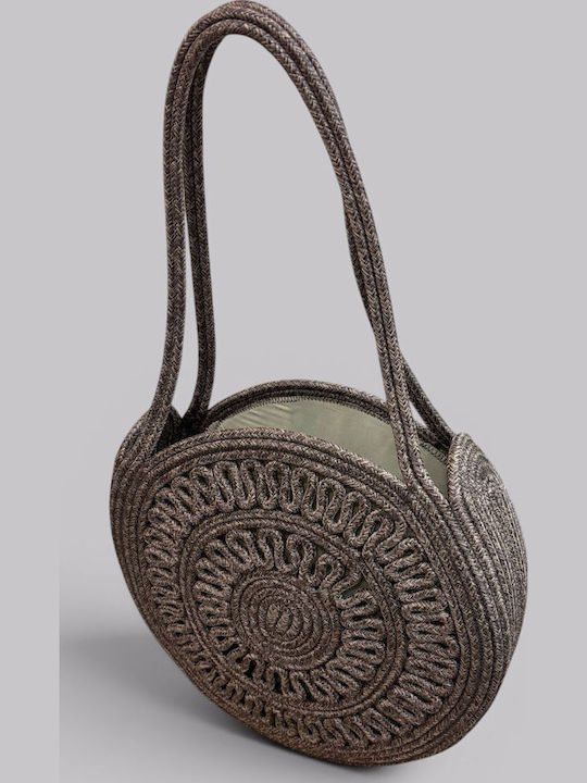 Wicker Brown Beach Bag