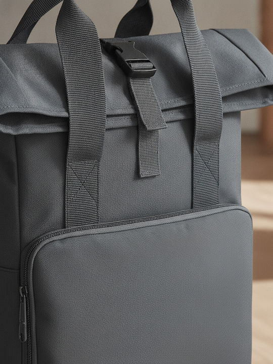 BagBase Twin Handle Roll-Top BG118 Men's Fabric Backpack Graphite Grey 14lt