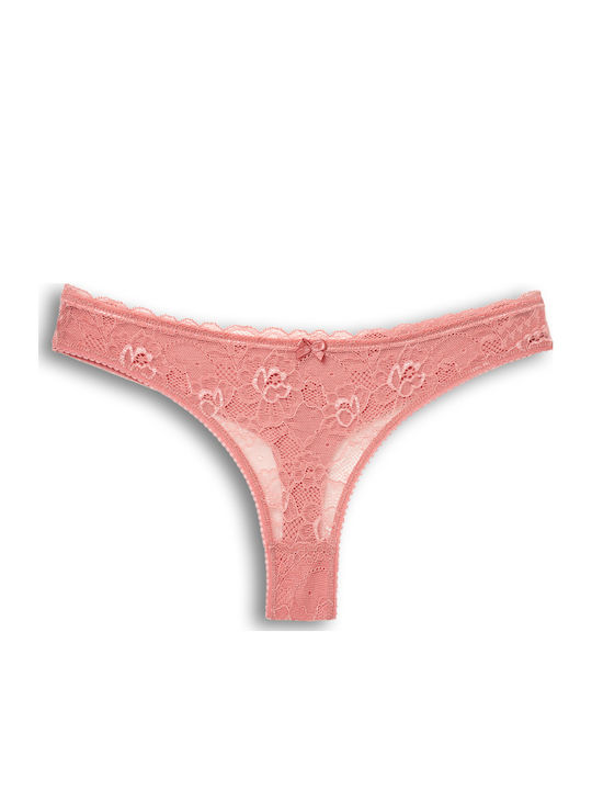 Chiloți Pentru Femei Slip 2Pack Fără Cusături Cu Dantelă Dantelă În Față