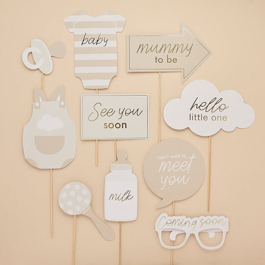 Photo Props Baby Shower 10τμχ A Little Dream