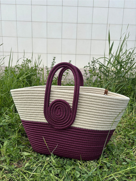 Enpapa Korbweide Strandtasche Lila Enpapa Korbweide Strandtasche Lila