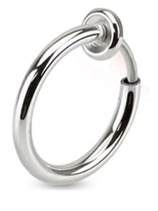 Set Men's Earrings Made of Steel