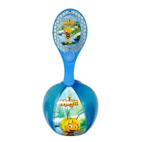 Надуваема Топка За Бат На Ластик Maya Bee 675481-1 Син 25см Лято 06
