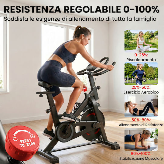 Sportnow Heimtrainer Sitzend Magnetisch