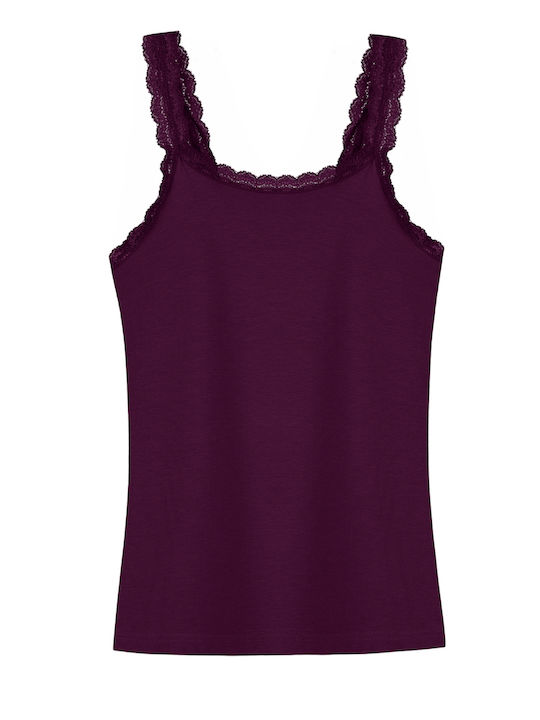 Purple Women's Spaghetti Strap Top
