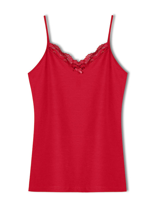 Sleeveless Red Women's Undershirt Sleeveless Red Women's Undershirt