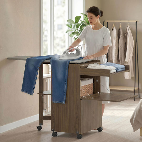 HomCom Bügelbrett Für Dampfbügeleisen Zusammenklappbar 83cm