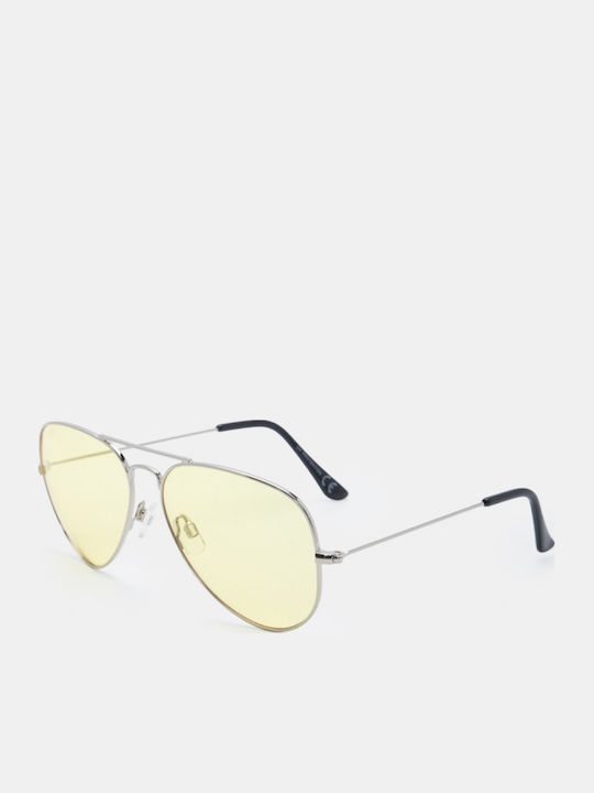 Luigi Men's Sunglasses With Yellow Metallic Frame And Yellow Lens 4878423