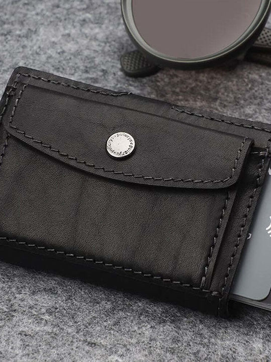 Hiker Leder Herrenbrieftasche mit RFID Schwarz