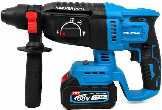 Cordless 4-in-1 Power Tool Kit Angle Grinder, Drill Driver, Impact Driver & Hammer 68V with 2 Batteries and Case