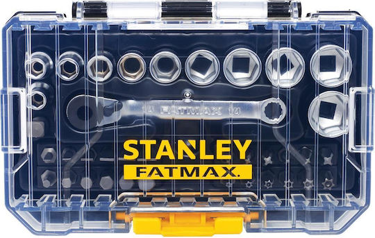 Stanley Ratschen- und Steckschlüssel-Set 1/4" 37 Stück