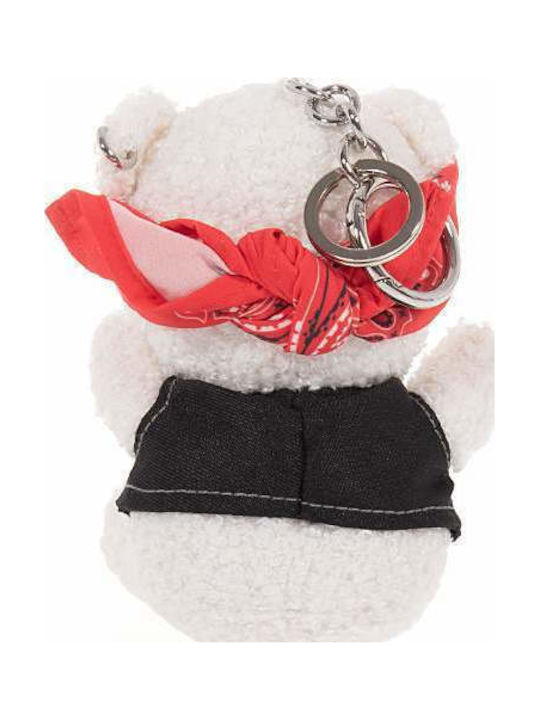 DKNY Women's Keychain Boxed Bear Charm White