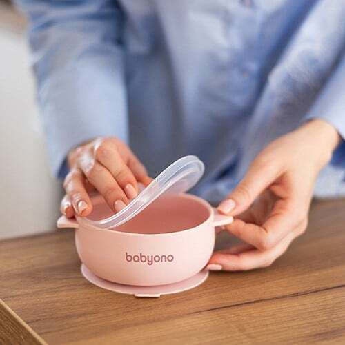 Babyono Children's Silicone Food Bowl Blue