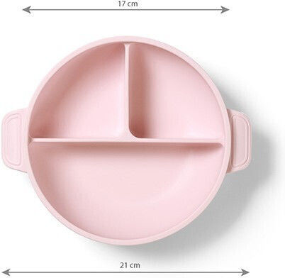 Babyono Children's Silicone Food Plate Blue