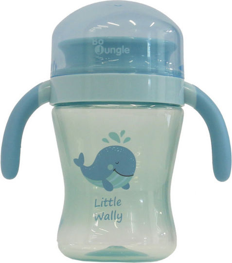 Bo Jungle Παιδικό Ποτηράκι από Σιλικόνη Γαλάζιο 240ml