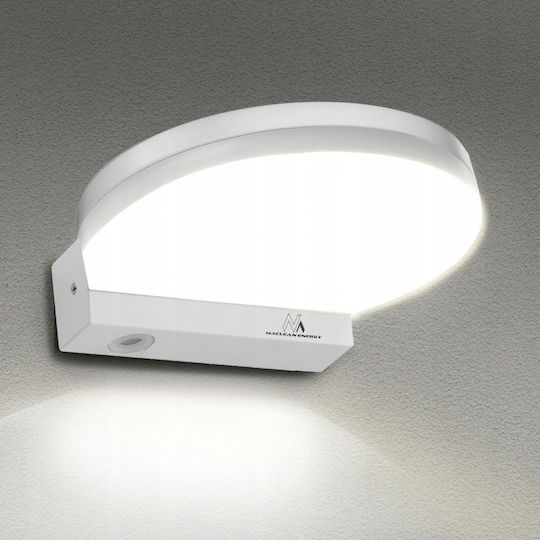 Maclean Energy Στεγανό Επιτοίχιο Εξωτερικό Φωτιστικό LED 15W 4000K