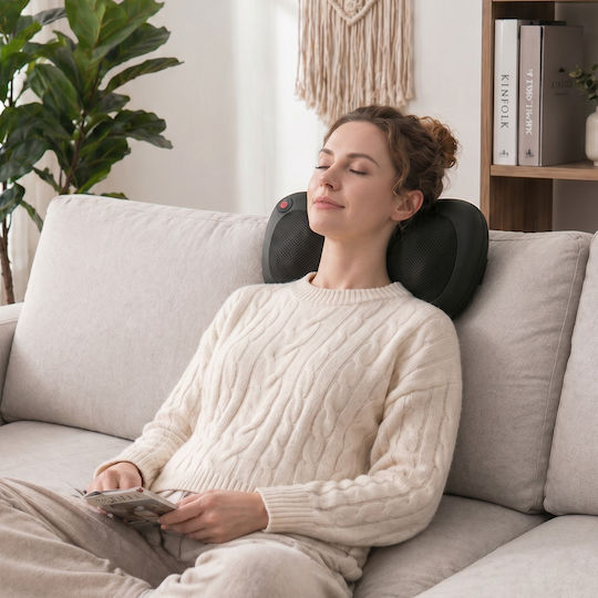 HomCom Shiatsu Massage Pillow for Neck & Back with Infrared Heat Black